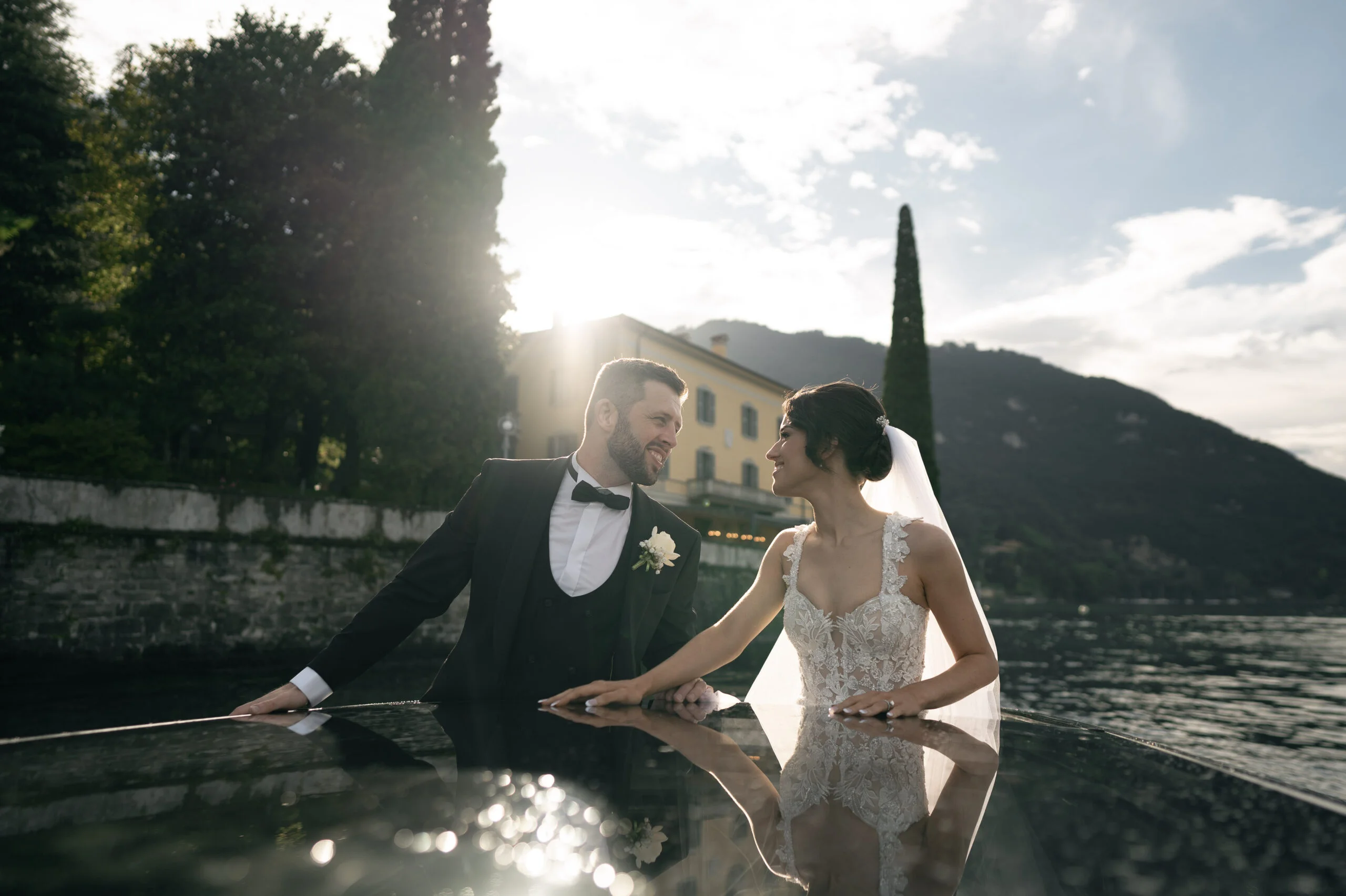 Cinematic Wedding Videographer London filming ceremony at Kew Gardens