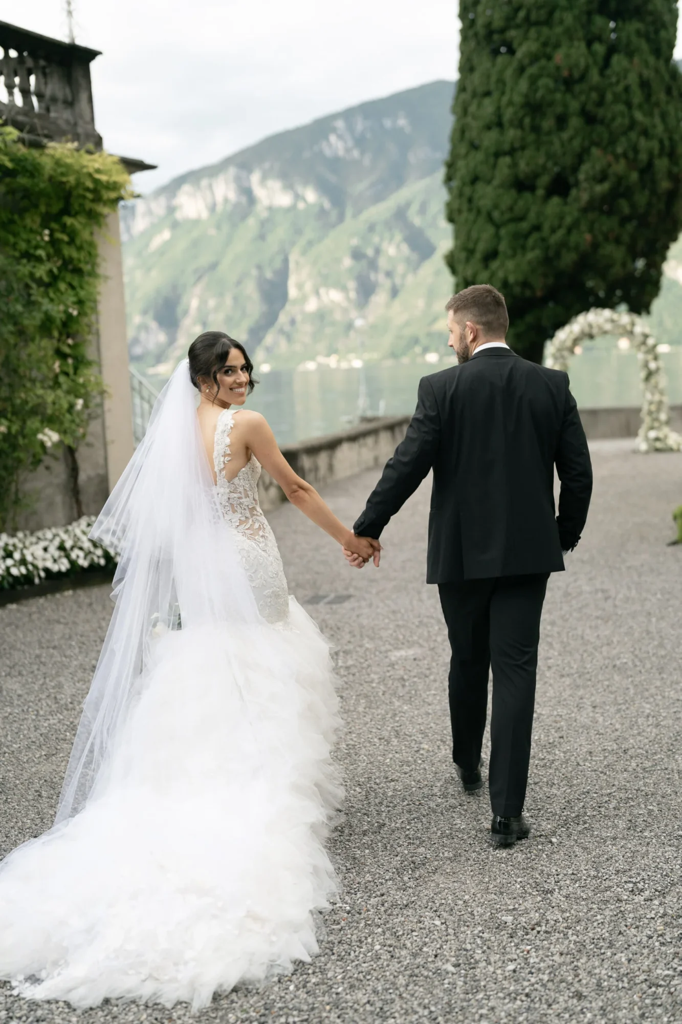 Luxury Wedding Videographer London documenting couple portraits in Mayfair